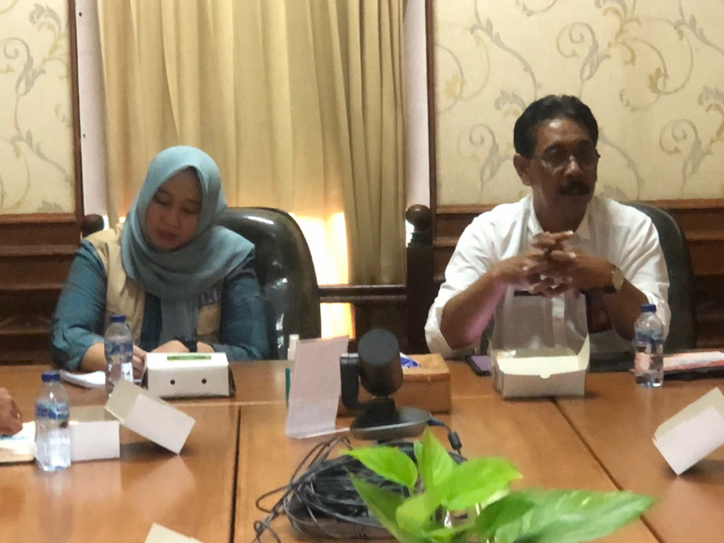 Kunjungan Badan Nasional  Penanggulangan Bencana Jakarta Timur ke Dinas Kearsipan dan Perpustakaan Kabupaten Badung